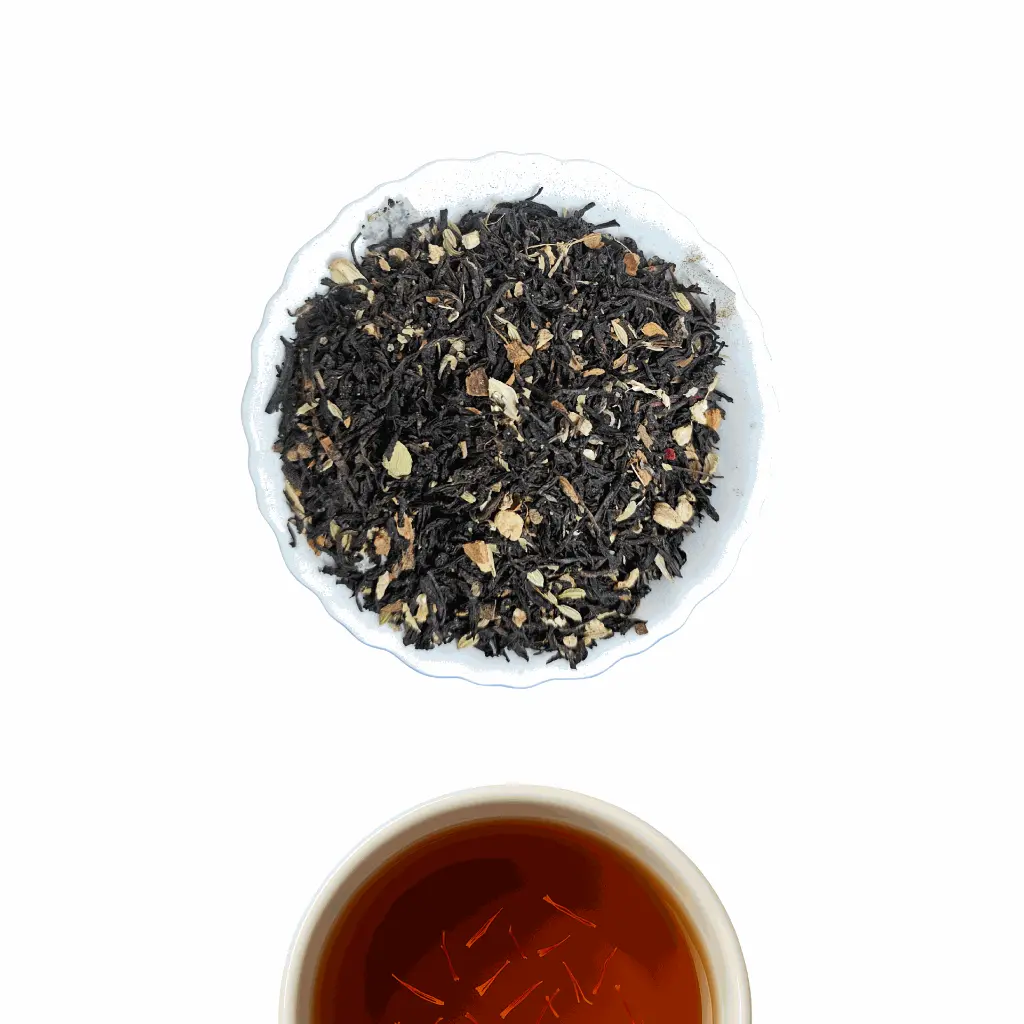 Saffron Spice Black Tea brewed.webp