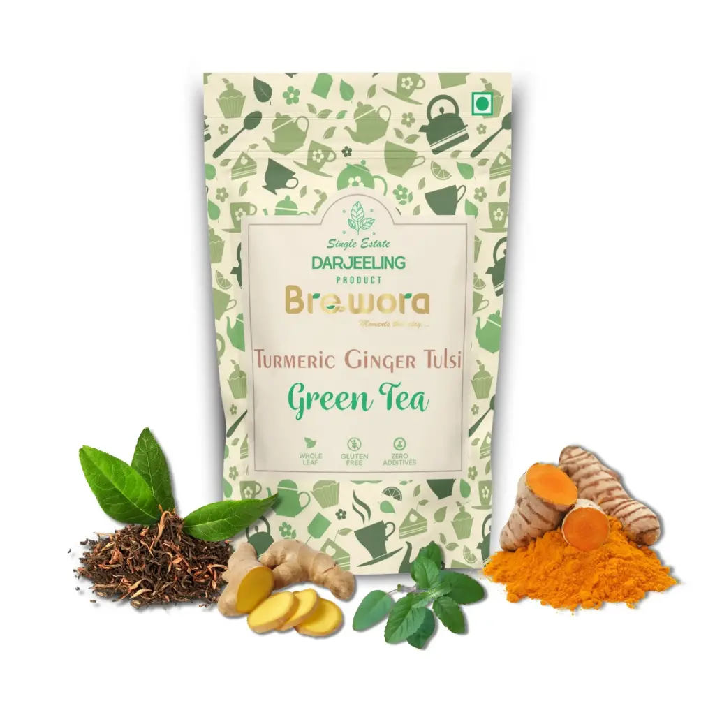 [GT109A] TURMERIC GINGER TULSI GREEN TEA
