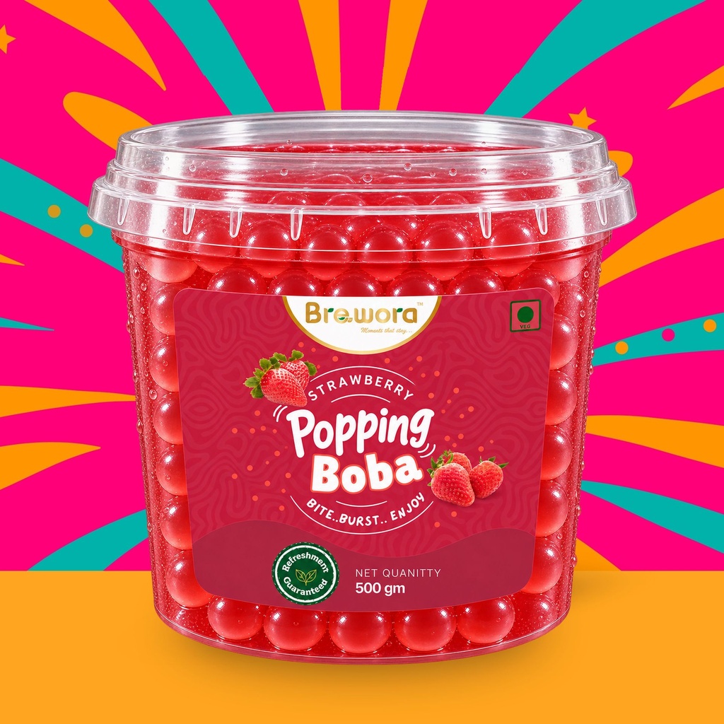[PBSB01] Strawberry Popping Boba – A Sweet Little Burst of Happiness!