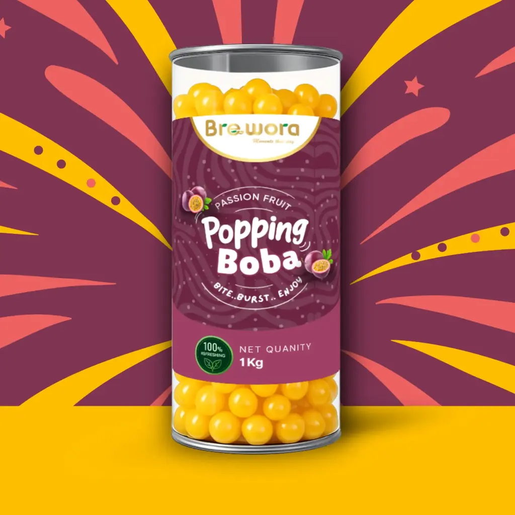 Passion Fruit Popping Boba