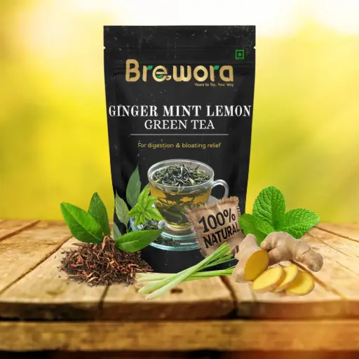 GINGER MINT LEMON GREEN TEA