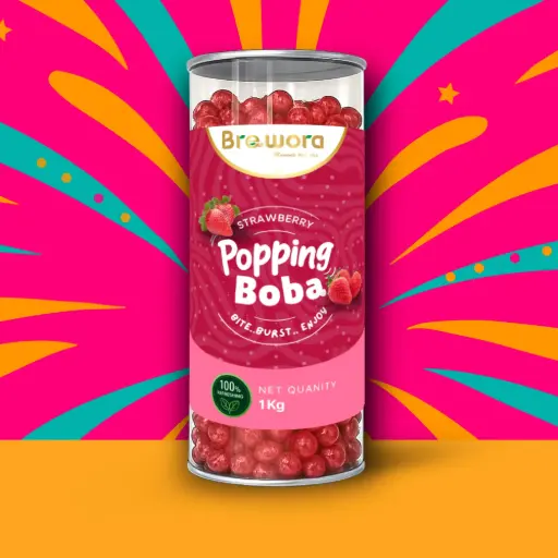 Strawberry Popping Boba